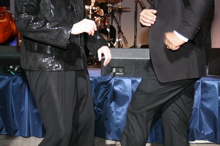 WASHINGTON - SEPTEMBER 15: U.S. Supreme Court Justice Sonia Sotomayor and actor Esai Morales salsa dance at the 13th Annual National Hispanic Foundation For The Arts (NHFA) Noche Musical at the Corcoran Gallery of Art on September 15, 2009 in Washington, DC. (Photo by Abby Brack/Getty Images)