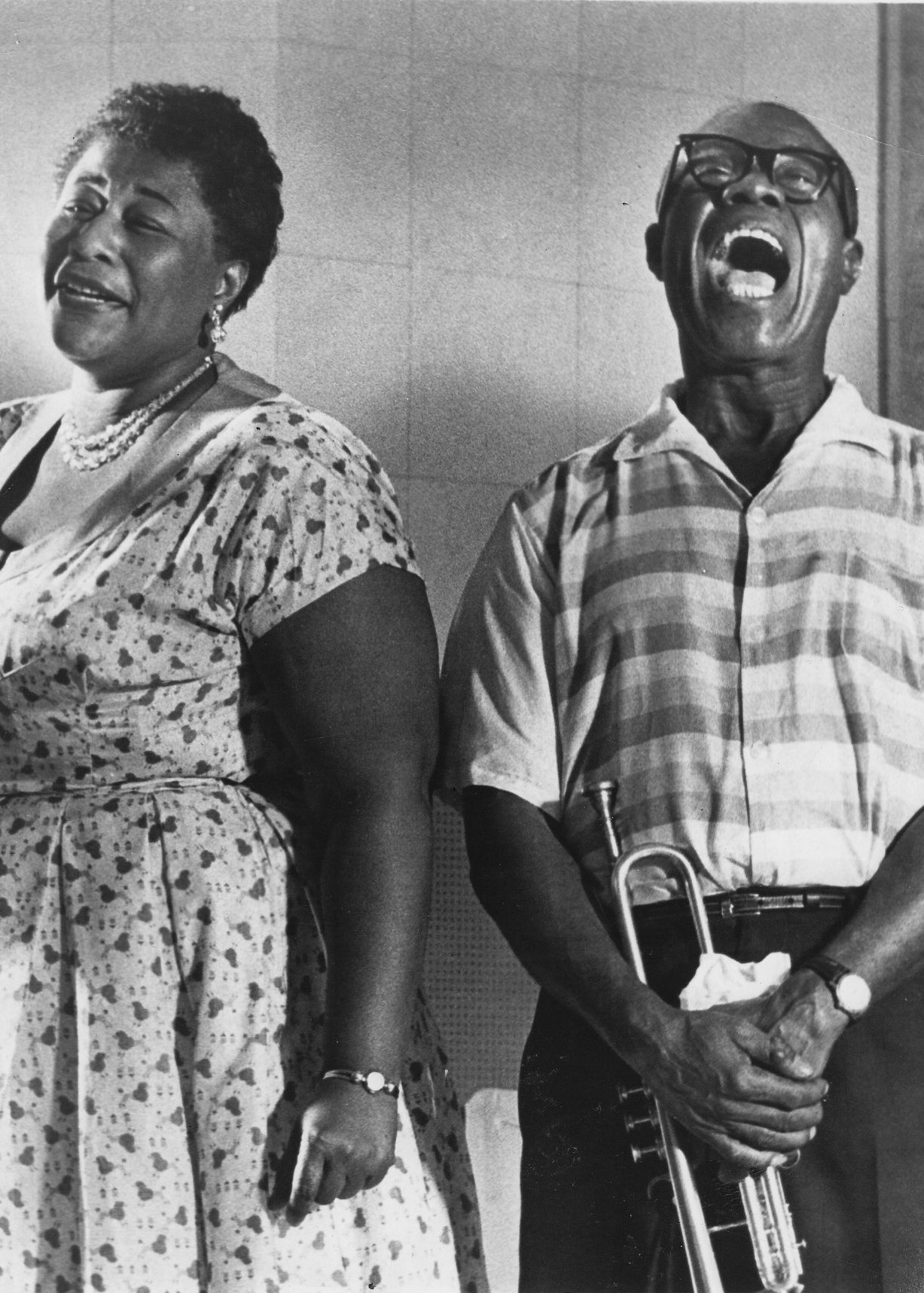 Ella Fitzgerald and Louis Armstrong
