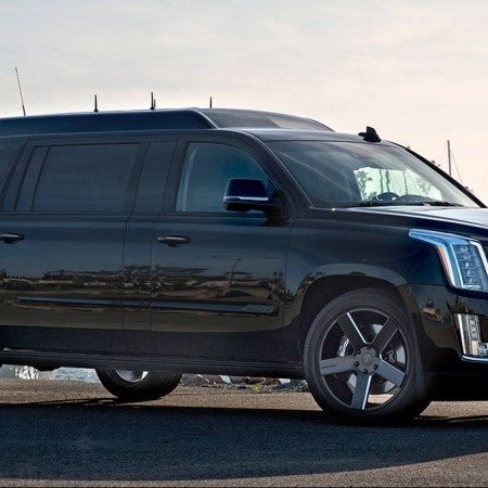Custom Stretched Cadillac Escalade EVS Offers Private Jet-Like Interior
