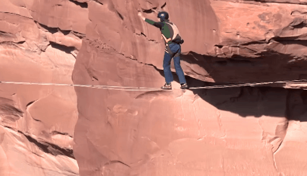 BASE Jumping and Slack Lining