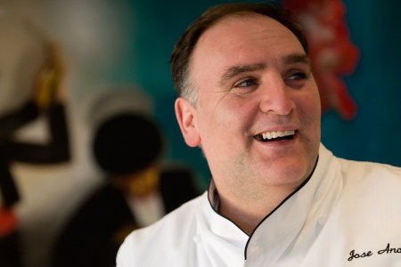 WASHINGTON, DC - MARCH 10:  Jose Andres is one of the nations most noted chefs.  He is pictured in his first restaurant in DC, Jaleo on Wednesday March 10, 2010. (Photo by Sarah L. Voisin/The Washington Post via Getty Images)