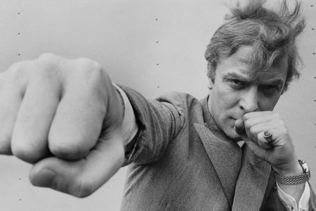 Cockney actor Michael Caine, who starred in such classic British films as 'Alfie' and 'Get Carter'.   (Photo by Stephan C Archetti/Getty Images)