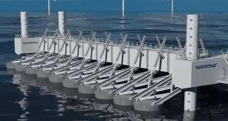 Kinetic Wave Power Station