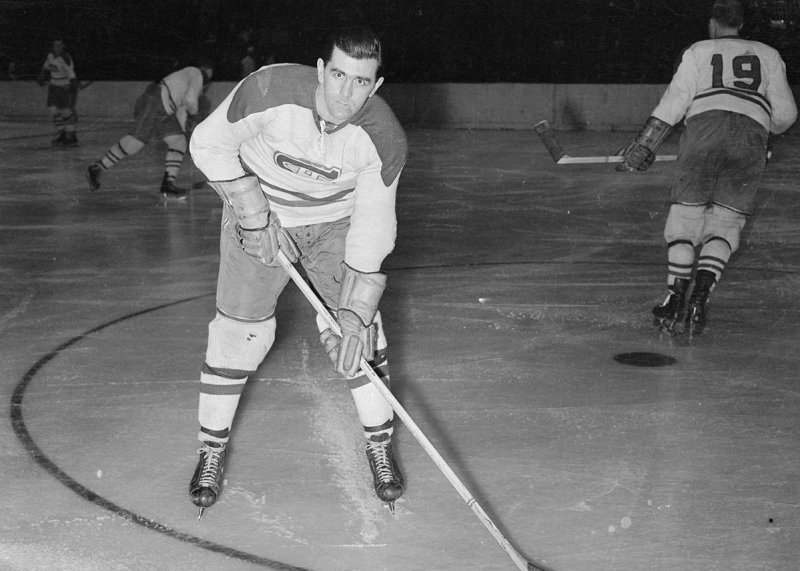 Montreal Canadiens' hockey player Maurice Richard.