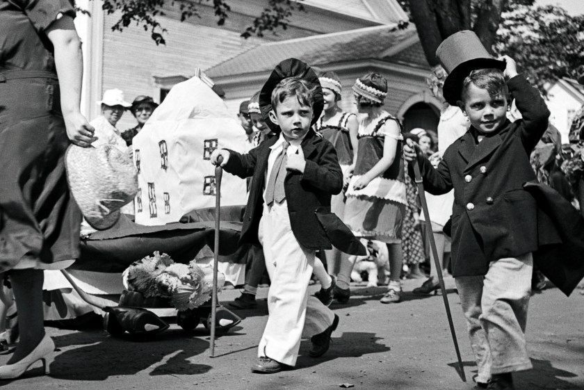 Parade at the fair in Albany, Vermont during September 1936. (Carl Mydans; Prints and Photographs Division, Library of Congress, Washington, D. C.)