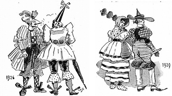 Fashion in 1920's as imagined in 1893 (Strand Magazine via Internet Archive)