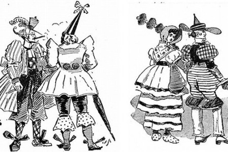 Fashion in 1920's as imagined in 1893 (Strand Magazine via Internet Archive)