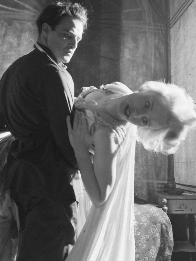Rape scene between Jessica Tandy acting as "Blanche DuBois" and Marlon Brando as "Stanley" in "A Streetcar Named Desire". (Eliot Elisofon/The LIFE Picture Collection)