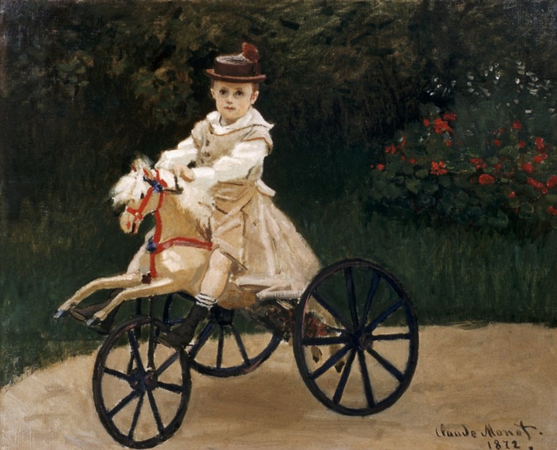 Jean Monet (1867-1913) on His Hobby Horse by Claude Monet (Photo by Barney Burstein/Corbis/VCG via Getty Images)