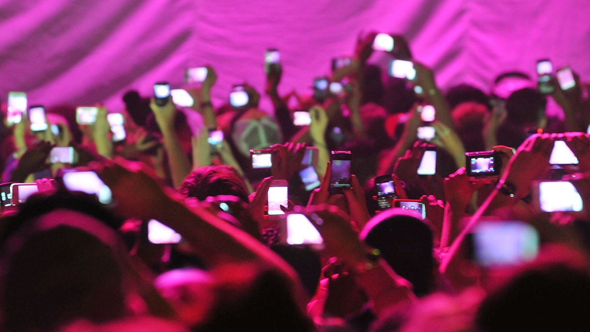 Smartphones at Concert