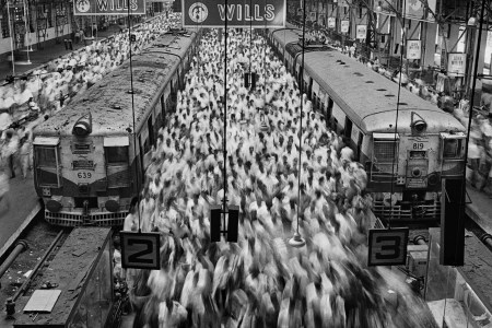 Church Gate Station in Bombay, India during 1995. (Sebastião Salgado/Amazonas Images)