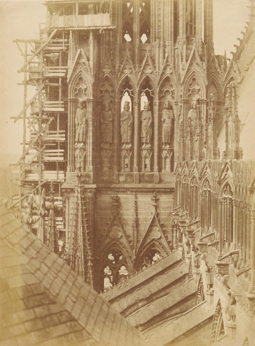 Tower of the Kings at Rheims Cathedral, 1853 (Henri Le Secq/The J. Paul Getty Museum, Los Angeles)