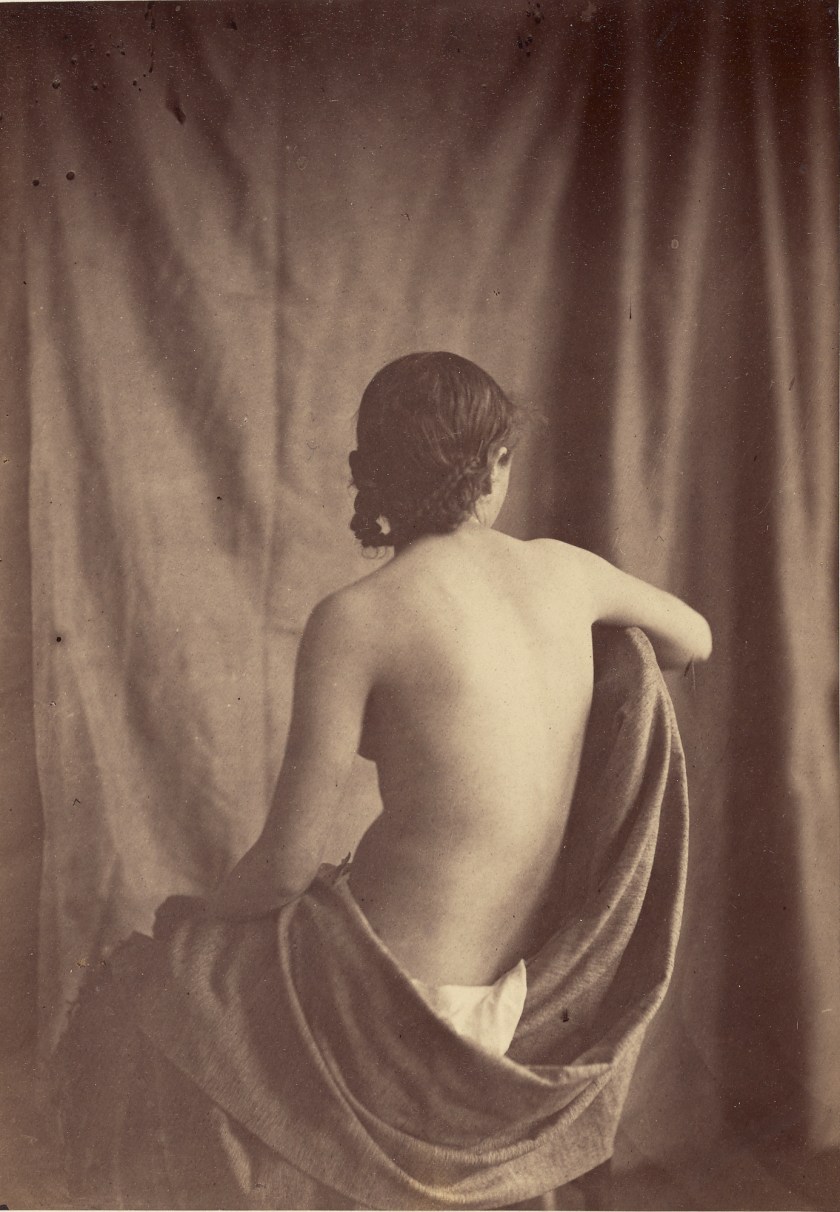 Draped model, 1854 (Jean-Louis-Marie-Eugene Durieu/The J. Paul Getty Museum, Los Angeles)