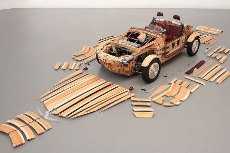 Toyota Wooden Car
