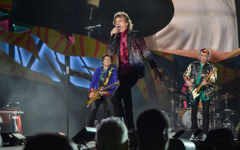 British singer and frontman of rock band The Rolling Stones Mick Jagger performs during a concert at Ciudad Deportiva in Havana, Cuba, on March 25, 2016. AFP PHOTO / YAMIL LAGE / AFP / YAMIL LAGE (Photo credit should read YAMIL LAGE/AFP/Getty Images)