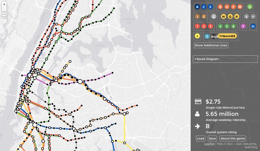 'Brand New Subway' Game Lets You Re-Design the New York City Subway the ...