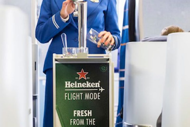 KLM is now offering Heineken on draft during their flights. (KLM)