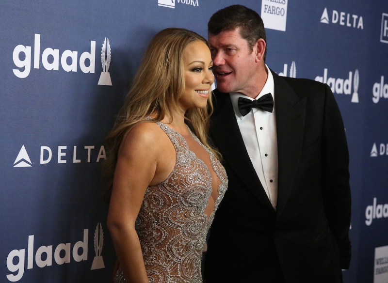 NEW YORK, NY - MAY 14: Mariah Carey and James Packer arrive for the 27th Annual GLAAD Media Awards at The Waldorf=Astoria on May 14, 2016 in New York City. (Photo by Rob Kim/Getty Images)