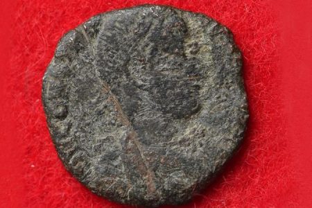 Coin from the Roman Empire found in Okinawa Japan. (Uruma Board of Education)