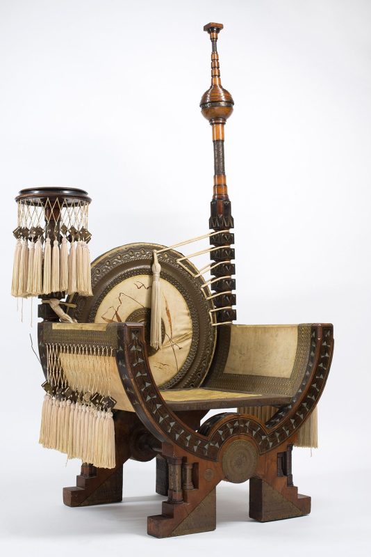 1898 Throne by Carlo Bugatti (Courtesy of The Petersen Automotive Museum)