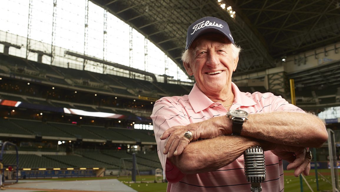 Baseball: Closeup portrait of Milwaukee Brewers radio announcer Bob Uecker posing during photo shoot at Miller Park.
Milwaukee, WI 6/22/2013
CREDIT: Todd Rosenberg (Photo by Todd Rosenberg /Sports Illustrated/Getty Images)
(Set Number: X156688 TK1 R1 F21 )