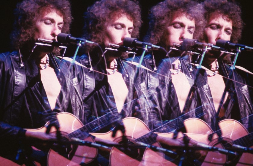 American folk singer-songwriter Bob Dylan performing at Madison Square Garden on September 29, 1978 in New York City. (Waring Abbott/Getty Images)
