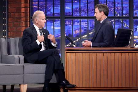 Joe Biden on Seth Meyers