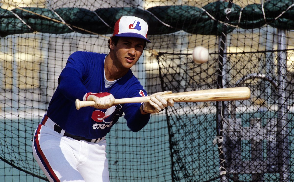 Terry Francona #16 of the Montreal Expos during spring training in March 1982 in West Palm Beach, Florida. (Ronald C. Modra/Sports Imagery/Getty Images)