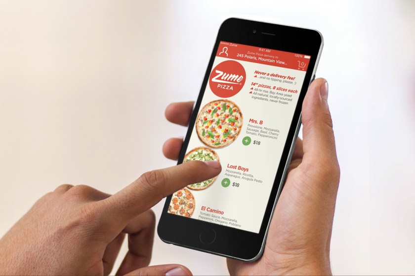 Zume Pizza uses the sales data it receives for its app and website to help meet demand. (Courtesy Zume Pizza)