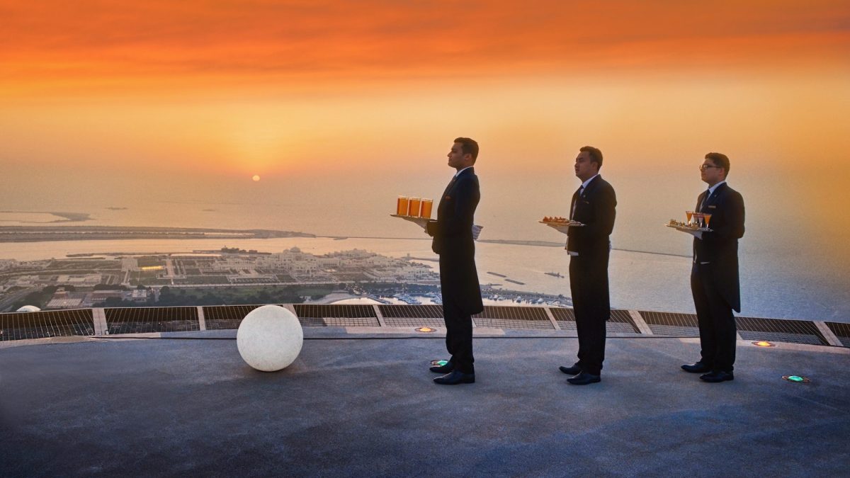 Hotel staff awaits your request atop the roof (Courtesy Starwood Hotels)