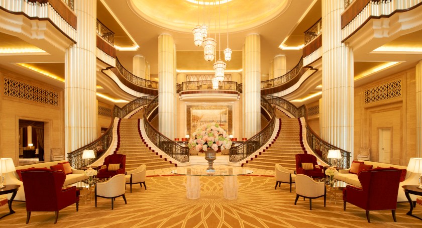 Lobby of the St. Regis Abu Dhabi (Courtesy Starwood Hotels)