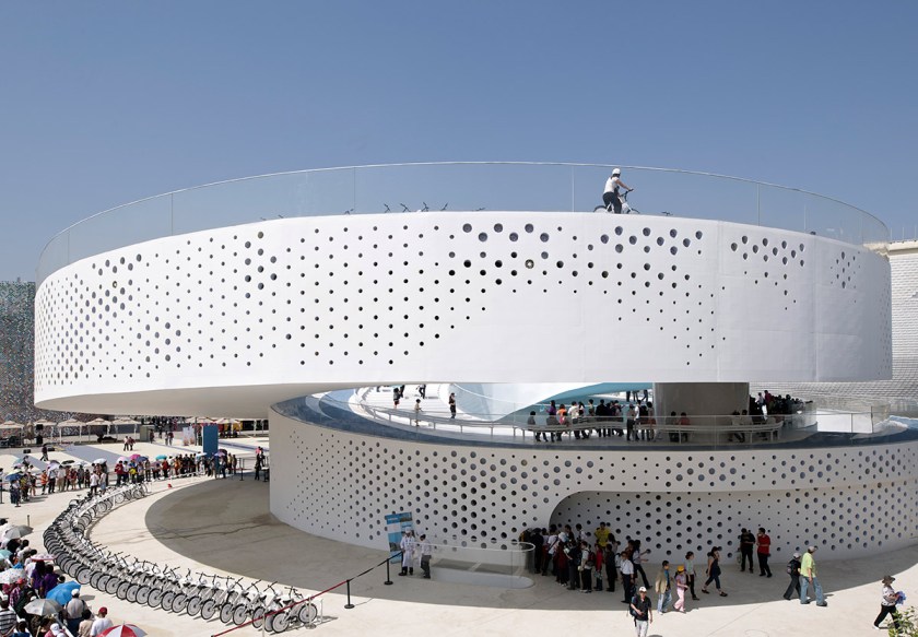 The Denmark Pavilion, designed by Bjarke Ingels Group (View Pictures/Getty Images)