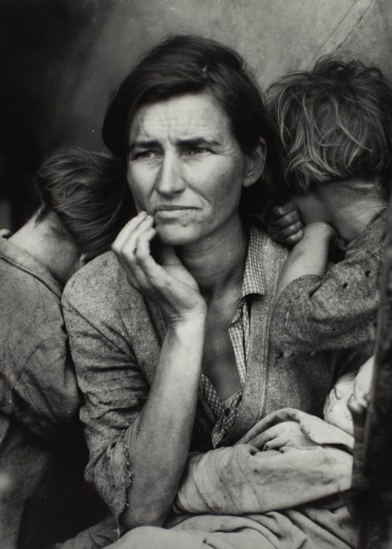 "Migrant Mother" by Dorothea Lange, 1936 (The Sir Elton John Photography Collection)