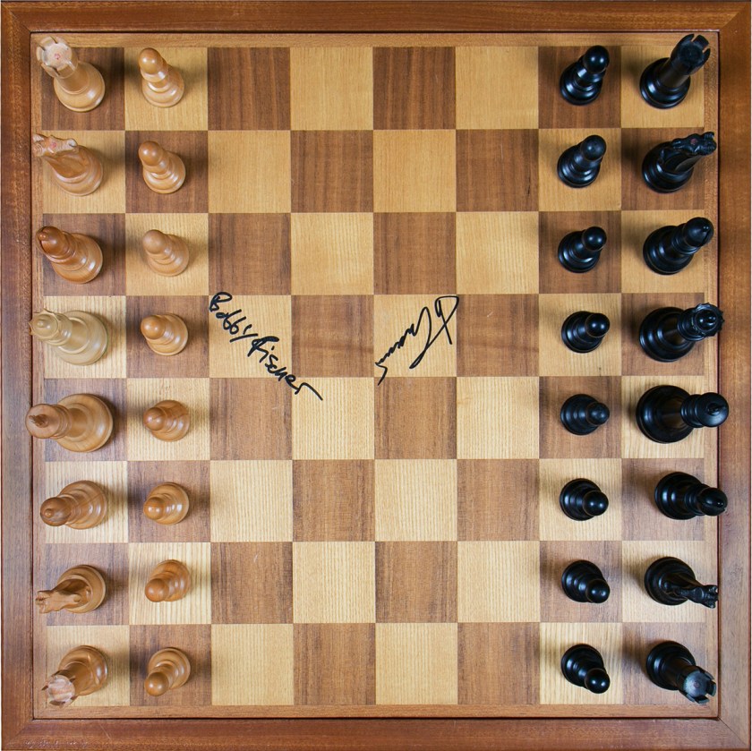 Fischer Versus Spassky Chessboard