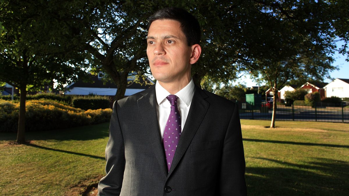 David Miliband poses for a portrait on June 24, 2010 in Wirral, England. (Christopher Furlong/Getty Images)