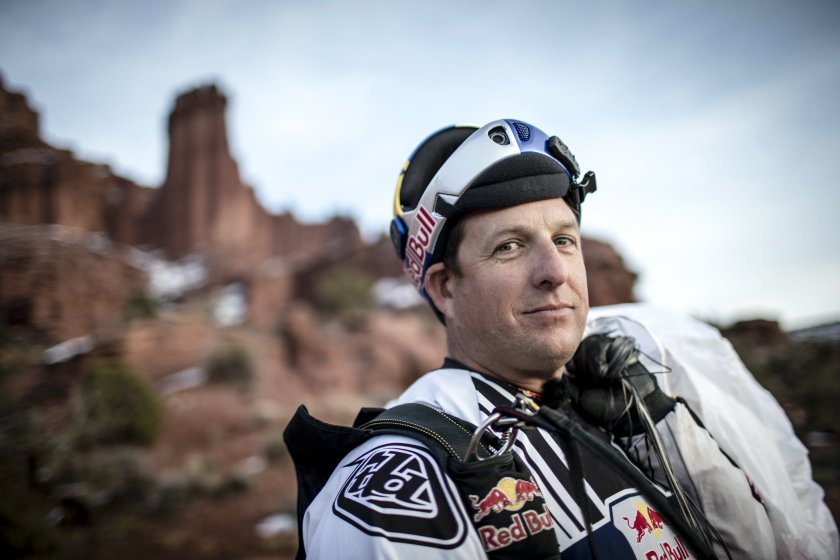 A portrait of Red Bull Air Force member Luke Aikins, who became the first person to jump from 25,000 feet (7,620m) without a parachute or wingsuit on live TV on July 30. (Christian Pondella/Red Bull Content Pool)