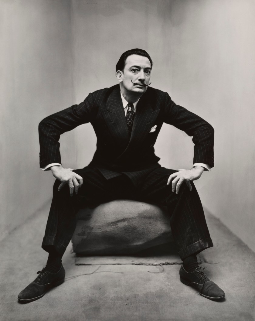 "Salvador Dali, New York" by Irving Penn, 1947. (The Sir Elton John Photography Collection/The Irving Penn Foundation)