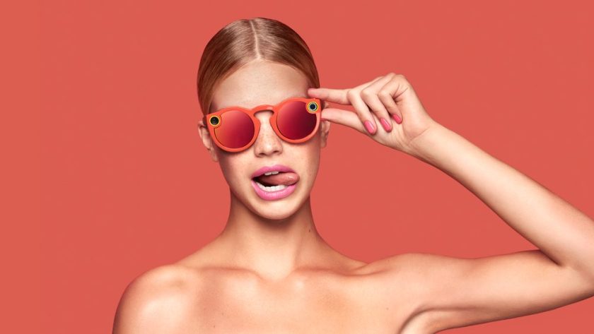Snap's glasses will come in one size, and be available in three colors: black, teal, and coral. (Snap)