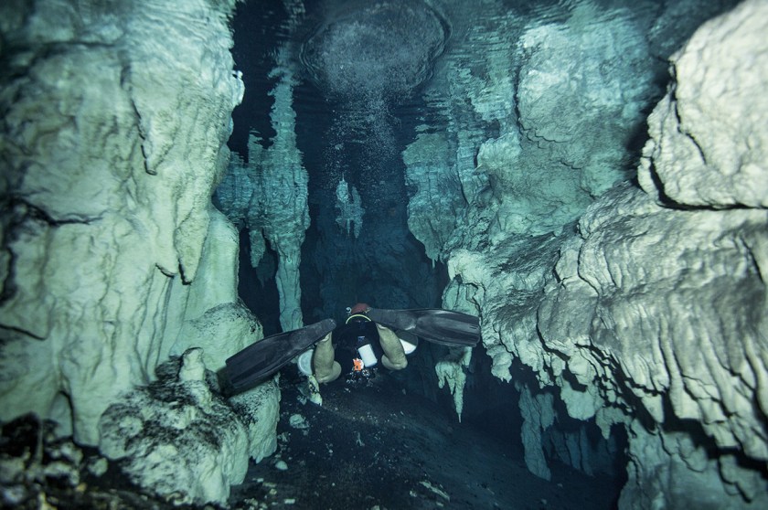 Exploring Underwater Caves in Mexico's Yucatan Peninsula