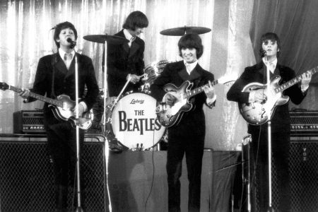 GERMANY - JUNE 01:  Photo of BEATLES; Paul McCartney, Ringo Starr, George Harrison, John Lennon - performing live onstage on final German tour  (Photo by K & K Ulf Kruger OHG/Redferns)