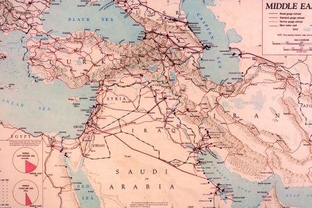 Oil capacity and production throughout the Middle East in 1951. (Central Intelligence Agency)