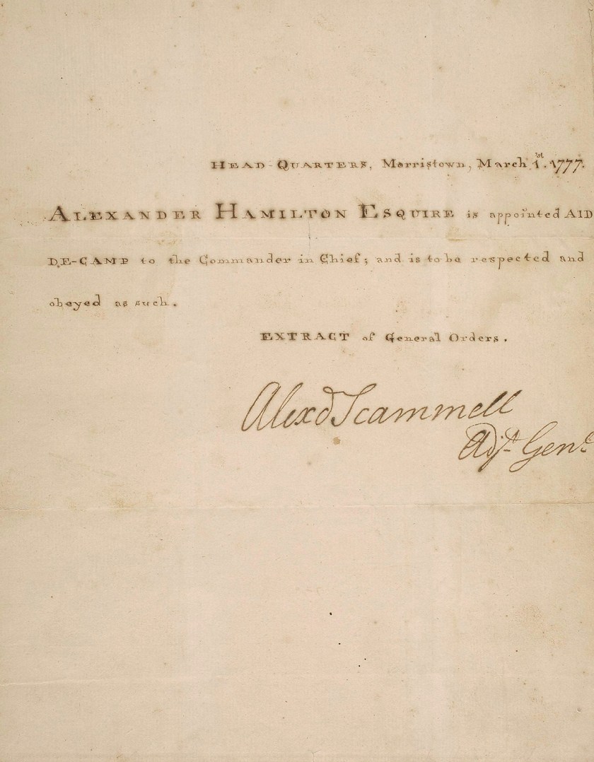 Alexander Hamilton Auction