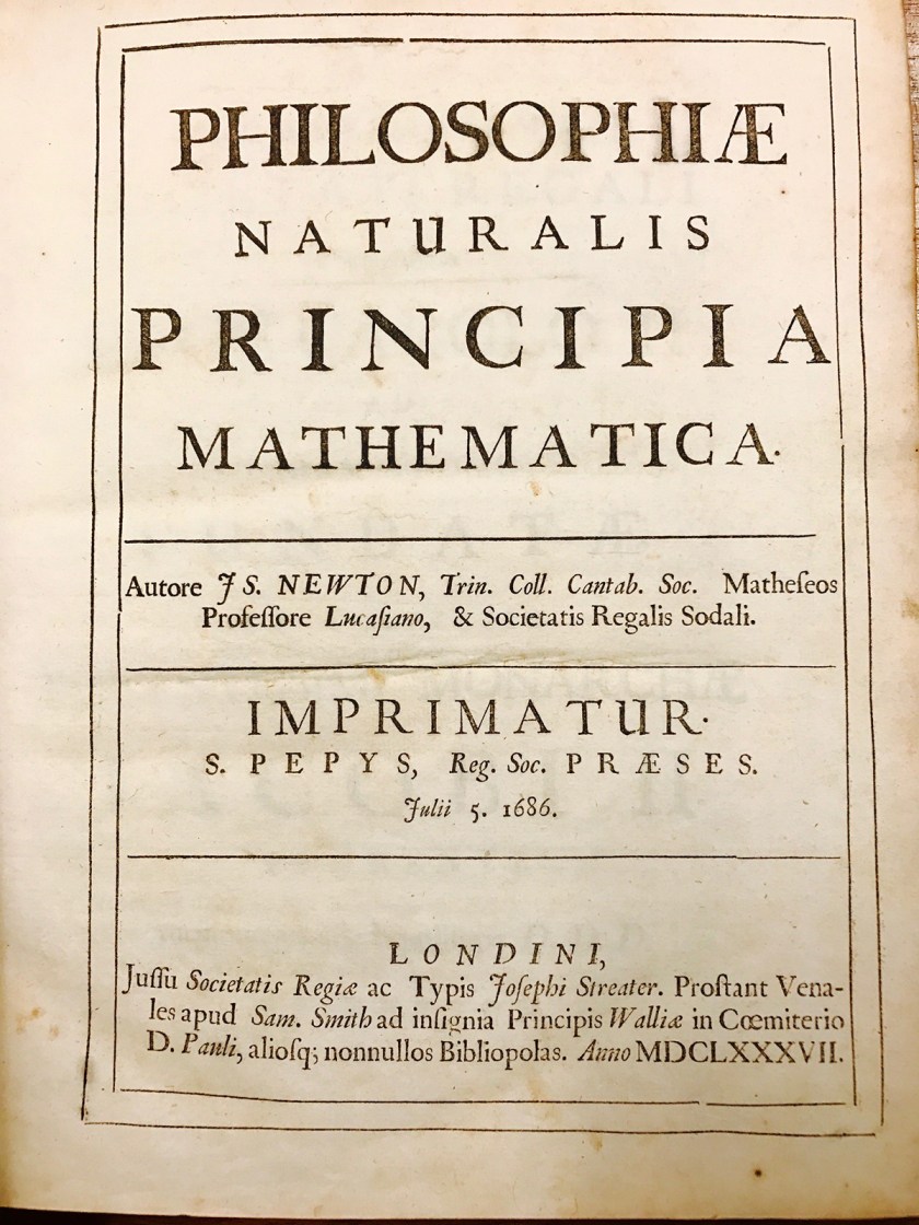 Sir Isaac Newton's Principia First Edition