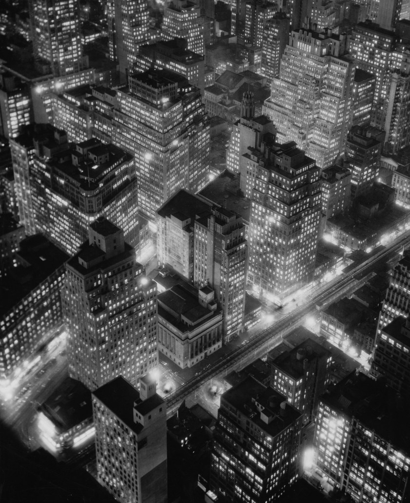 'New York at Night.' 1932. (Berenice Abbott/The Museum of Modern Art)