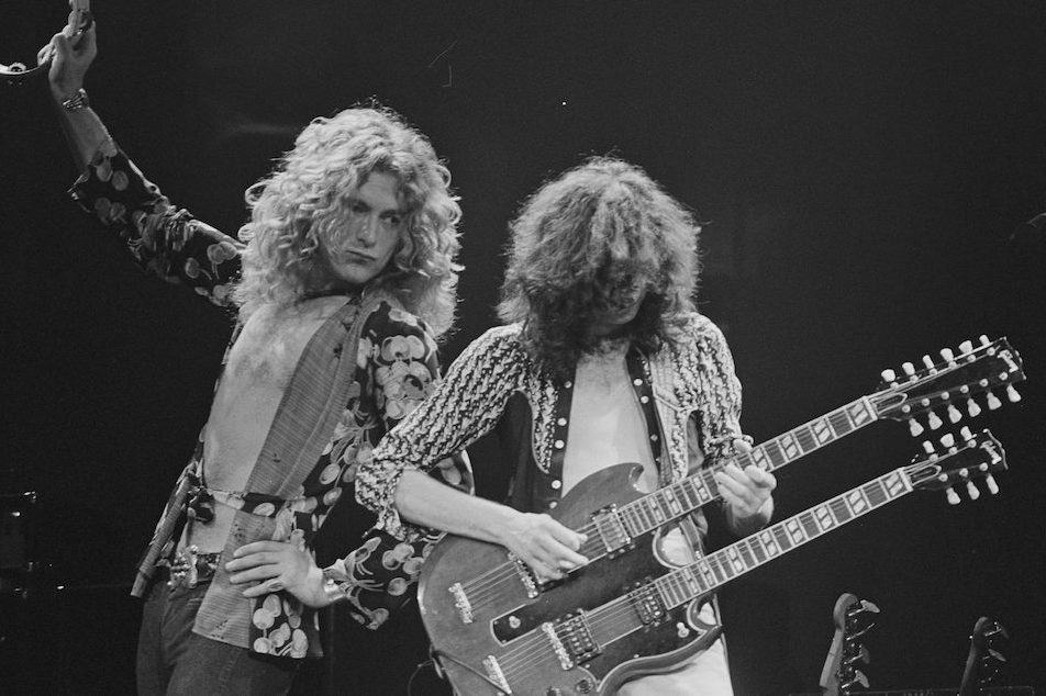 Robert Plant and Jimmy Page of Led Zeppelin (Jay Dickman/Corbis via Getty)