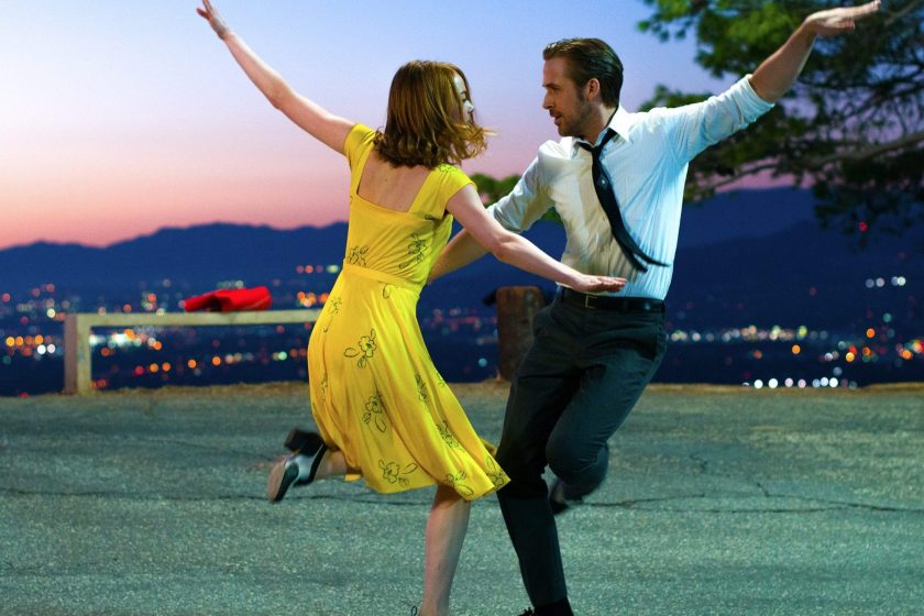 Mia (Emma Stone) and Sebastian (Ryan Gosling) in La La Land. (Dale Robinette)
