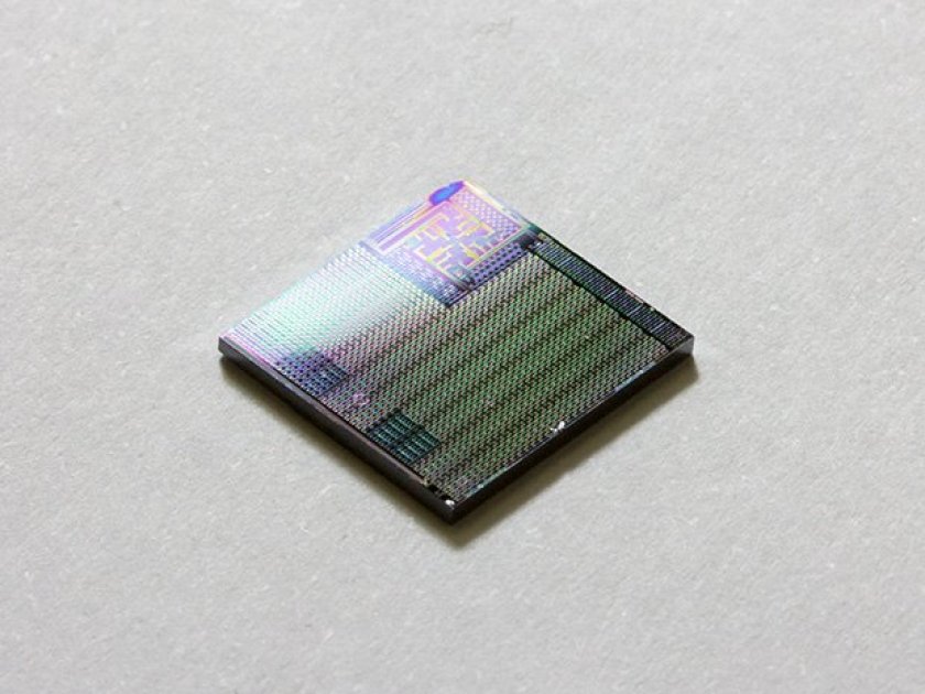 A chip with self-healing transistors. (Yang-Kyu Choi of KAIST's Nano-Oriented Bio-Electronics Lab)