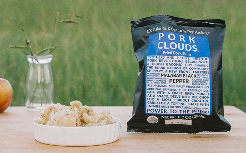 bacon's heir pork clouds, pork rinds, pork skins