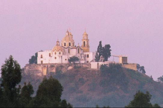 Nuestra Senora de los Remedios, church on top of the Great Pyramid of Cholula (Demetrio Carrasco)