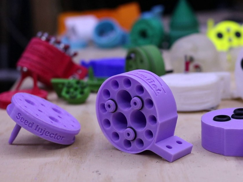 Spare parts can be 3D printed (Courtesy Farmbot)